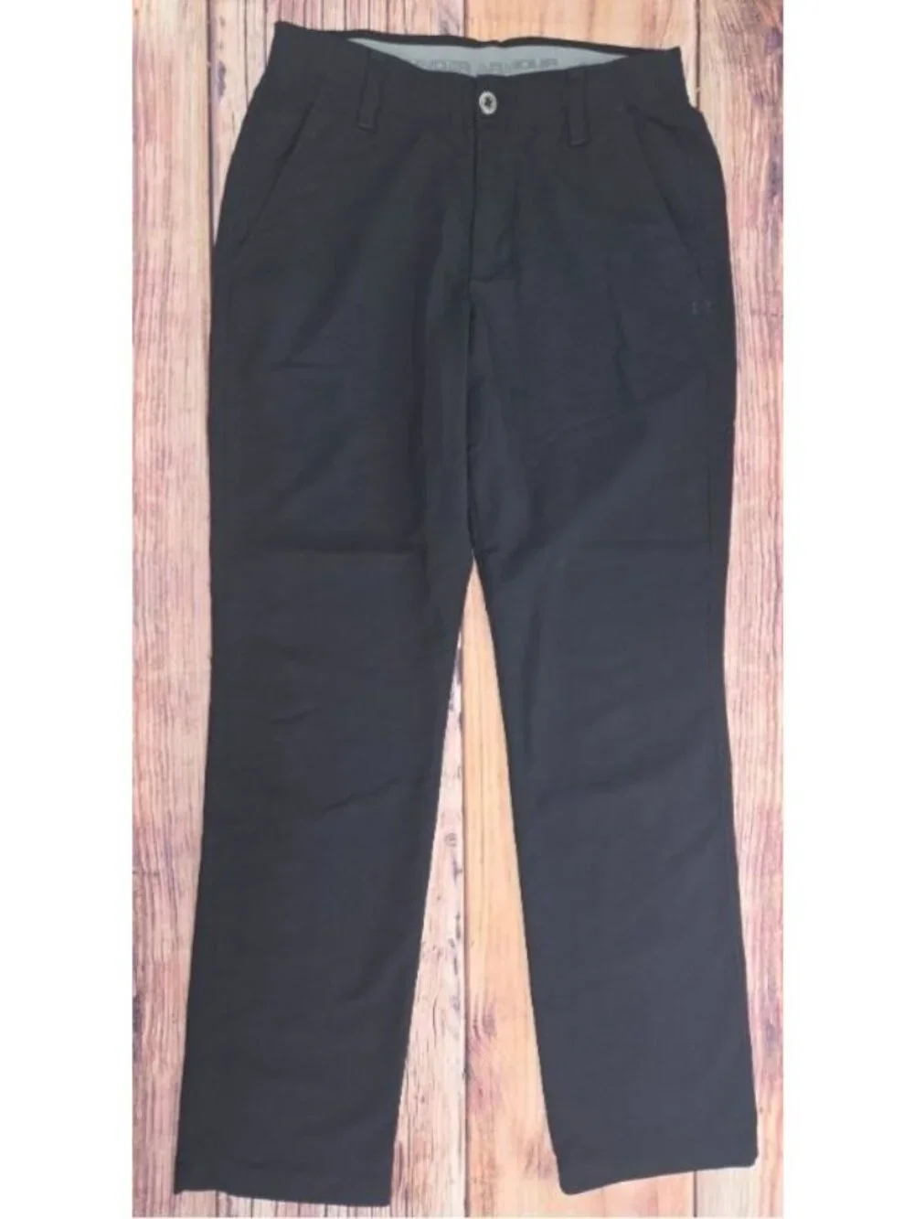 Under Armour Black Tapered Nylon Blend Golf Pants Size 30x32